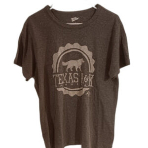 Gray Texas A&M Aggies Tee Womens Large School Spirit College